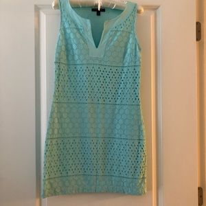 🙌🏻 Banana republic teal dress